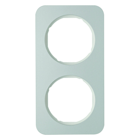 RAMKA PODWÓJNA ALUMINIUM/BIAŁY R.1 - 10122174 - HAGER