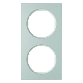 RAMKA PODWÓJNA ALUMINIUM/BIAŁY R.3 - 10122274 - HAGER