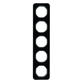 RAMKA PIĘCIOKROTNA SZKŁO CZARNY R.1 - 10152116 - HAGER
