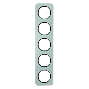 RAMKA PIĘCIOKROTNA ALUMINIUM/CZARNY R.1 - 10152184 - HAGER