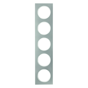 RAMKA PIĘCIOKROTNA STAL SZLACHETNA/BIAŁY R.3 - 10152214 - HAGER