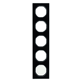 RAMKA PIĘCIOKROTNA SZKŁO CZARNY R.3 - 10152216 - HAGER