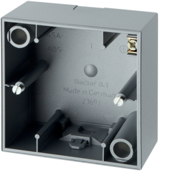 PUSZKA POJEDYNCZA NATYNKOWA ALUMINIUM MAT S.1 /ZAMIENNIK DO 5310419904/ - 10419939 - HAGER