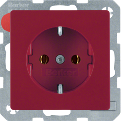 GNIAZDO SCHUKO CZERWONY AKSAMIT Q.1 - 47436012 - HAGER