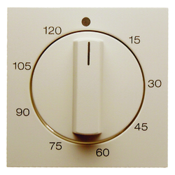 ELEMENT CENTRALNY Z POKRĘTŁEM REGULACYJNYM DO MECHANICZNEGO ŁĄCZNIKA CZASOWEGO KREMOWY POŁYSK S.1 - 16338982 - HAGER