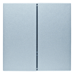 PRZYCISK PODWÓJNY ALUMINIUM MAT B.7 - 85142183 - HAGER