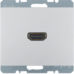 GNIAZDO HDMI Z PRZYŁĄCZEM 90° ALU K.5  - 3315437003 - HAGER - BERKER