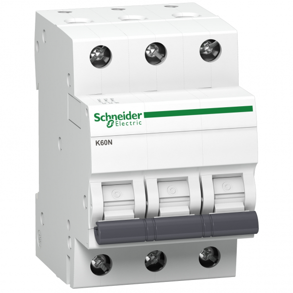 WYŁĄCZNIK NADPRĄDOWY B 6A 3 POLOWY CHARAKTERYSTYKA B K60N - A9K01306 - SCHNEIDER ELECTRIC