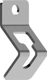 Wieszak kątowy pręta WKPO  - 750809 - BAKS