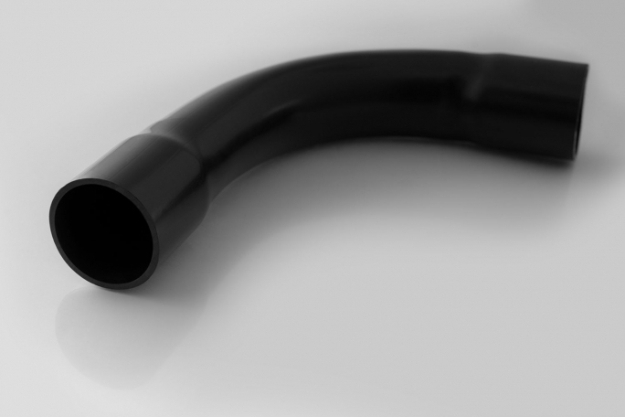 KOLANO DWUKIELICHOWE DO RUR PRZYŁ. SZT. UV- ZRPS-UV-2- KIEL 75 CZARNE - 10787 - TTPLAST