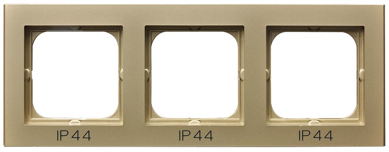 RAMKA POTRÓJNA DO ŁĄCZNIKÓW IP44 SZAPAŃSKI ZŁOTY SONATA - RH-3R/39 - OSPEL