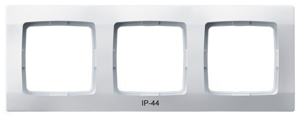 RAMKA POTRÓJNA DO ŁĄCZNIKÓW IP44 BIAŁY KARO - RH-3S/00 - OSPEL