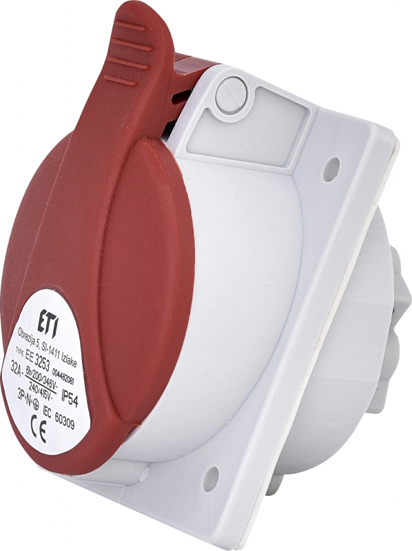 32A, 400V, 3P+N+PE, GNIAZDO TABLICOWE, IP54 EE 3253 - 004482081 - ETI