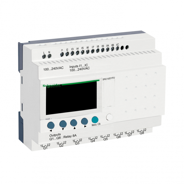 STEROWNIK ZELIO LOGIC 12WE_D/8WY_P 240VAC - SR2A201FU - SCHNEIDER ELECTRIC