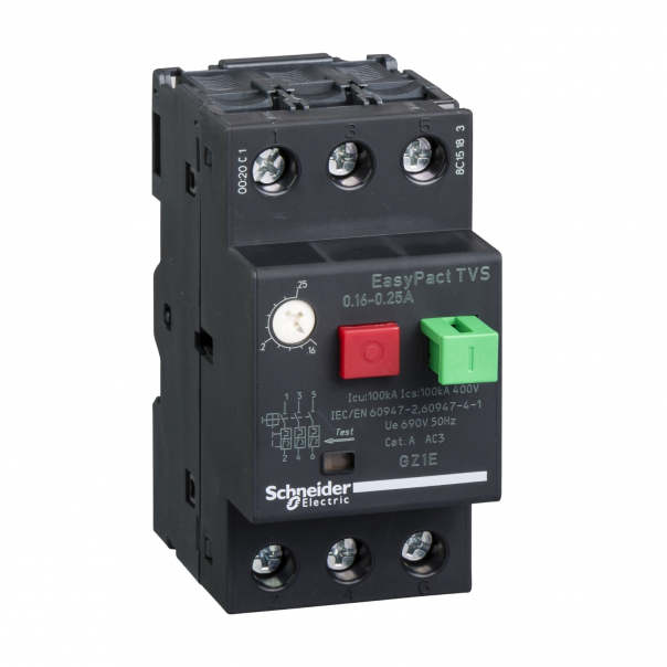 WYŁĄCZNIK SILNIKOWY MAGNETYCZNO-TERMICZNY 20..25A - GZ1E22 - SCHNEIDER ELECTRIC