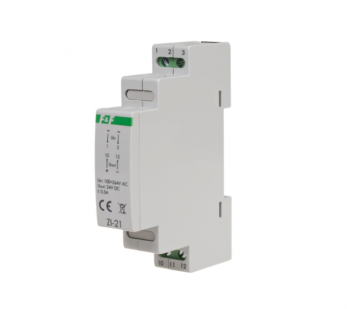 Zasilacz impulsowy ZI-21 24V DC 0,5A - ZI-21 - F&F