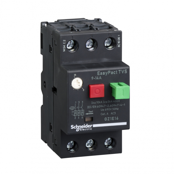 WYŁĄCZNIK SILNIKOWY MAGNETYCZNO-TERMICZNY 9..14A - GZ1E16 - SCHNEIDER ELECTRIC