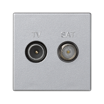 Gniazdo K45 TV-SAT 5-2400 MHz 2dB; aluminium - K130A/8 - KONTAKT SIMON