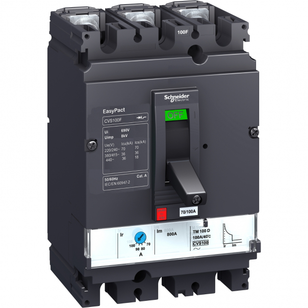 ROZŁĄCZNIK 100A 3P EASYPACT CVS100NA - LV510425 - SCHNEIDER ELECTRIC