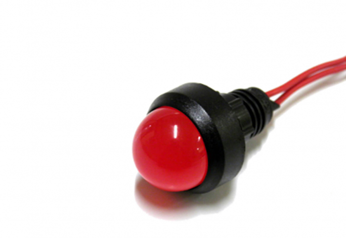 KONTROLKA DIODOWA, KLOSZ 20 MM, 230V CZERWONY KLP20R/230V  - 84520001 - SIMET