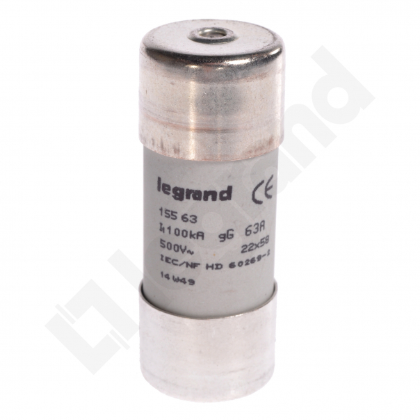 WKŁADKA BEZPIECZNIKOWA CYLINDRYCZNA 63 A 22 X 58 CHARAKTERYSTYKA GL HPC - 015563 - LEGRAND