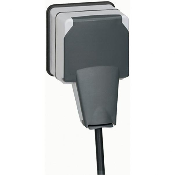 GNIAZDO POJEDYNCZE Z UZIEMIENIEM IP66 PLEXO - 090465 - LEGRAND