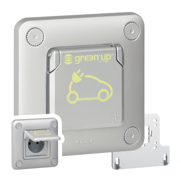 GNIAZDO POJEDYNCZE Z UZIEMIENIEM GREEN SOLIROC - 077897 - LEGRAND