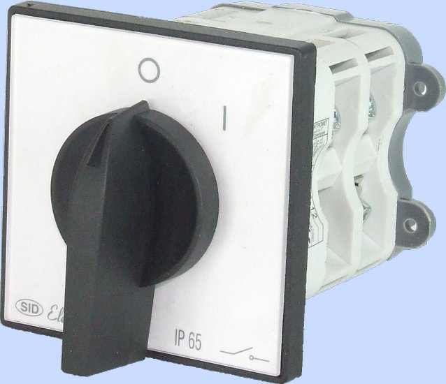ŁĄCZNIK KRZYWKOWY 63-12 WŁĄCZ-WYŁĄCZ 0-I IP-65 - 926312 - ELEKTROMET DZIERŻONIÓW