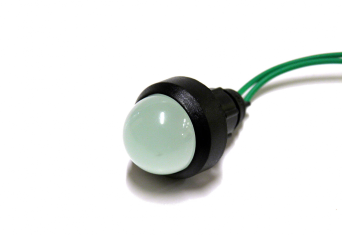 KONTROLKA DIODOWA KLOSZ 20 MM, 230V ZIELONY KLP20G/230V  - 84520005 - SIMET