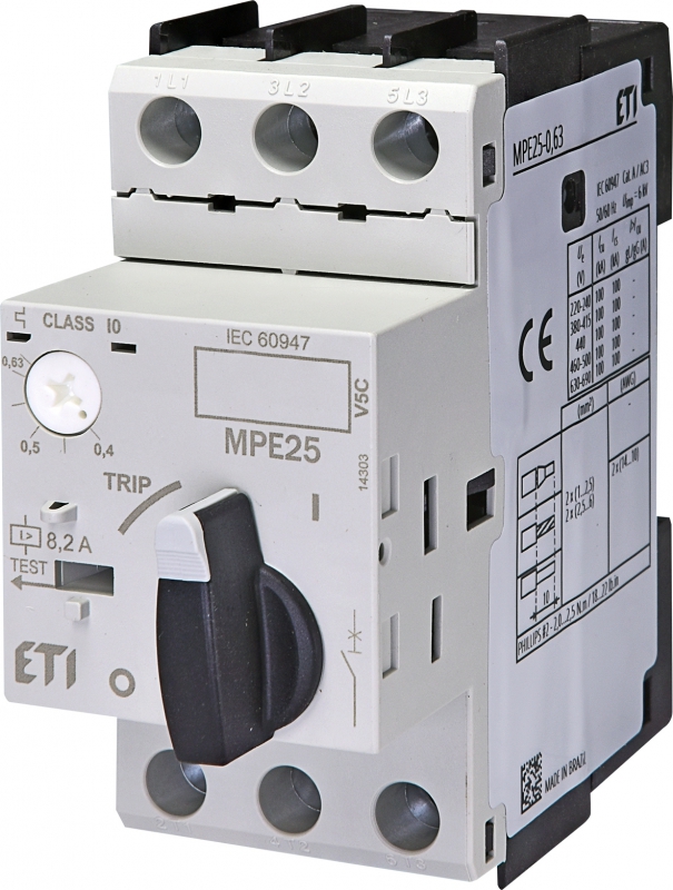 WYŁĄCZNIK SILNIKOWY MPE25-0,63 - 004648004 - ETI