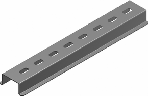 SZYNA MONTAŻOWA PERFOROWANA TH35 DŁUGOŚĆ 2000MM - 613220 - BAKS