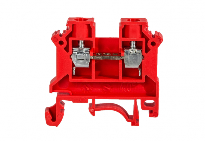 ZŁĄCZKA SZYNOWA GWINTOWA 4MM2 TS 32 35 1 TOR ZSG1-4,0NC CZERWONY ZUG - 11321311 - SIMET