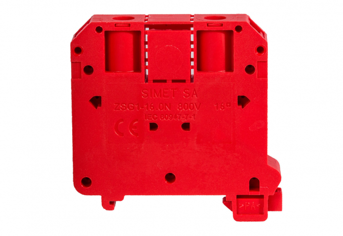 ZŁĄCZKA SZYNOWA GWINTOWA 16MM2 TS 32 35 1 TOR ZSG1-16,0NC CZERWONY ZUG - 11621311 - SIMET