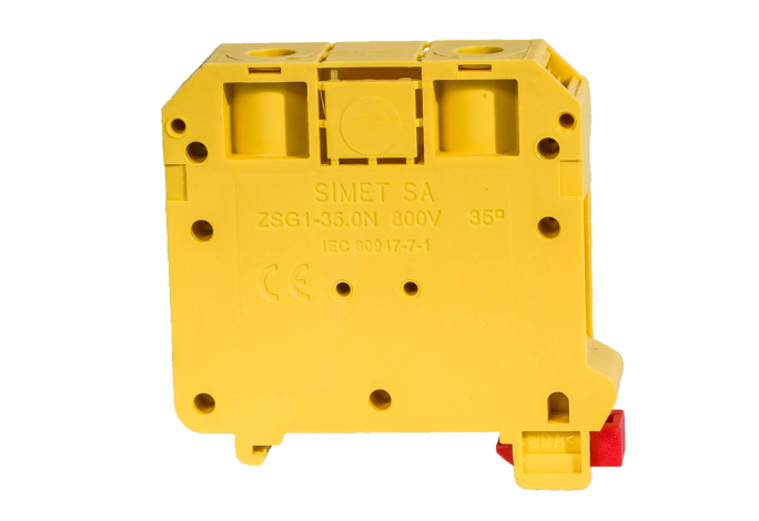 ZŁĄCZKA SZYNOWA GWINTOWA 35MM2 TS 35 1 TOR ZSG1-35,0NZ ŻÓŁTY ZUG - 11721314 - SIMET