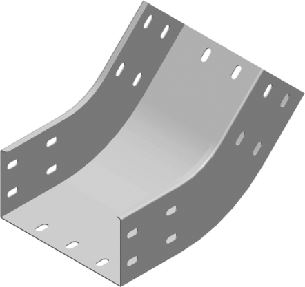 Łuk wewnętrzny 45&deg; LZWMP100H100 1,50 mm - 312010 - BAKS