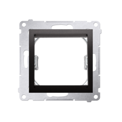 Adapter (przejściówka) na osprzęt standardu 45 &times; 45 mm; antracyt  *Do gniazd teleinformatycznych Simon Connect - DA45.01/48 - KONTAKT SIMON