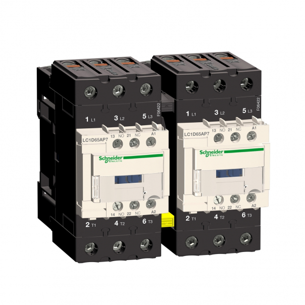STYCZNIK NAWROTNY 440V65A /230VAC50/60HZ ZACISKI EVK SKRZYNKOWE - LC2D65AP7 - SCHNEIDER ELECTRIC