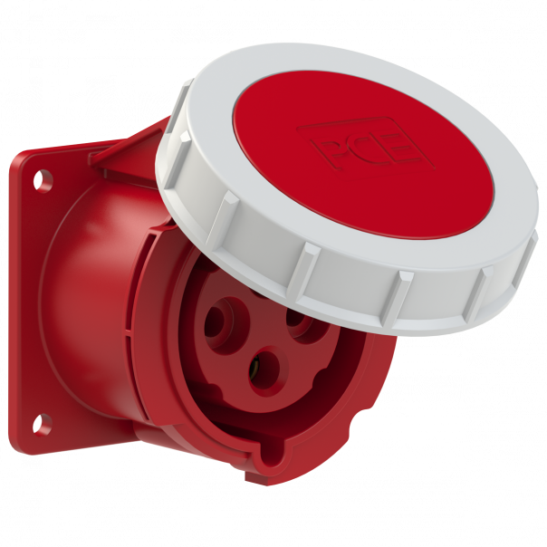 GNIAZDO TABLICOWE PROSTE POWER TWIST IP67  32A 400V 3P+Z 75x75mm  - 3242-6 - PCE