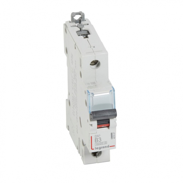 WYŁĄCZNIK NADPRĄDOWY B 3A 1-POLOWY SERII DX3 S 301 - 407427 - LEGRAND