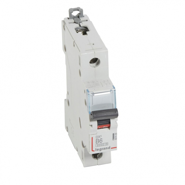 WYŁĄCZNIK NADPRĄDOWY B 6A 1-POLOWY SERII DX3 S 301 - 407429 - LEGRAND