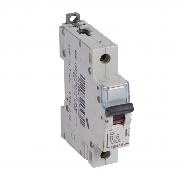 WYŁĄCZNIK NADPRĄDOWY B 16A 1-POLOWY SERII DX3 S 301 - 407432 - LEGRAND