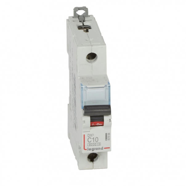 WYŁĄCZNIK NADPRĄDOWY C 10A 1-POLOWY CHARAKTERYSTYKA C SERII DX3 S301 - 407668 - LEGRAND