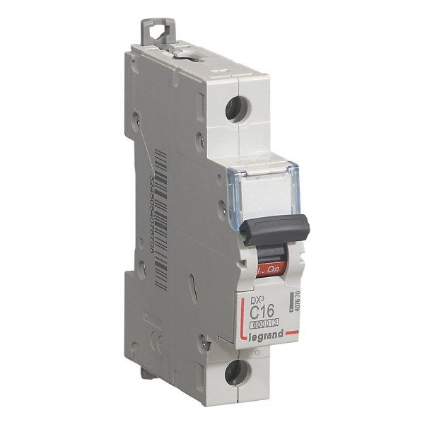 WYŁĄCZNIK NADPRĄDOWY C 16A 1-POLOWY CHARAKTERYSTYKA C SERII DX3 S301 - 407670 - LEGRAND