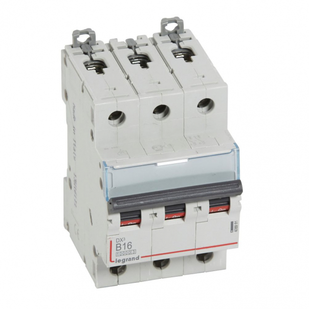 WYŁĄCZNIK NADPRĄDOWY B 16A 3 POLOWY CHARAKTERYSTYKA B SERII DX3 S 313 - 408991 - LEGRAND