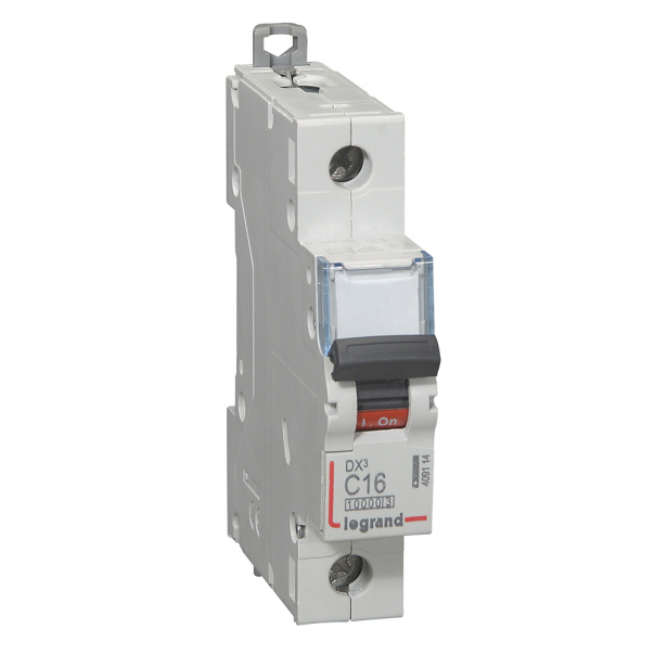 WYŁĄCZNIK NADPRĄDOWY C 16A 1 POLOWY CHARAKTERYSTYKA C SERII DX3 S311 - 409114 - LEGRAND