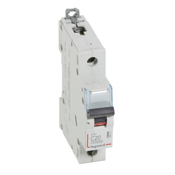 WYŁĄCZNIK NADPRĄDOWY C 20A 1 POLOWY CHARAKTERYSTYKA C SERII DX3 S311 - 409115 - LEGRAND