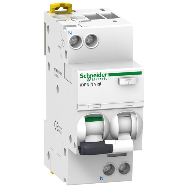 WYŁĄCZNIK KOMBINOWANY C 6A 1N-BIEGUNOWY 30 MA TYP AC IDPNNVIGI-C6-30-AC - A9D31606 - SCHNEIDER ELECTRIC