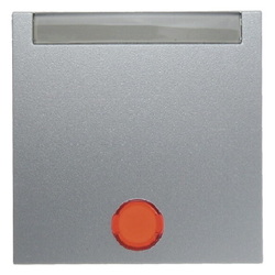 KLAWISZ Z 5 DOŁĄCZONYMI SOCZEWKAMI I POLEM OPISOWYM ALUMINIUM B.1/B.7 - 16281404 - HAGER