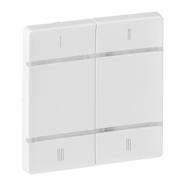 PLAKIETKA ŁĄCZNIKA SCENARIUSZY RF Z/B BIAŁA MY HOME - 754803 - LEGRAND