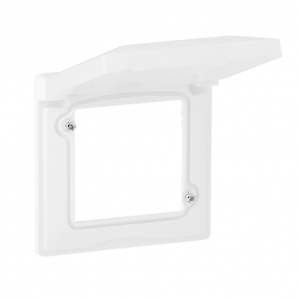 RAMKA Z KLAPKA IP44 / IK07 BIAŁA VALENA LIFE - 754021 - LEGRAND
